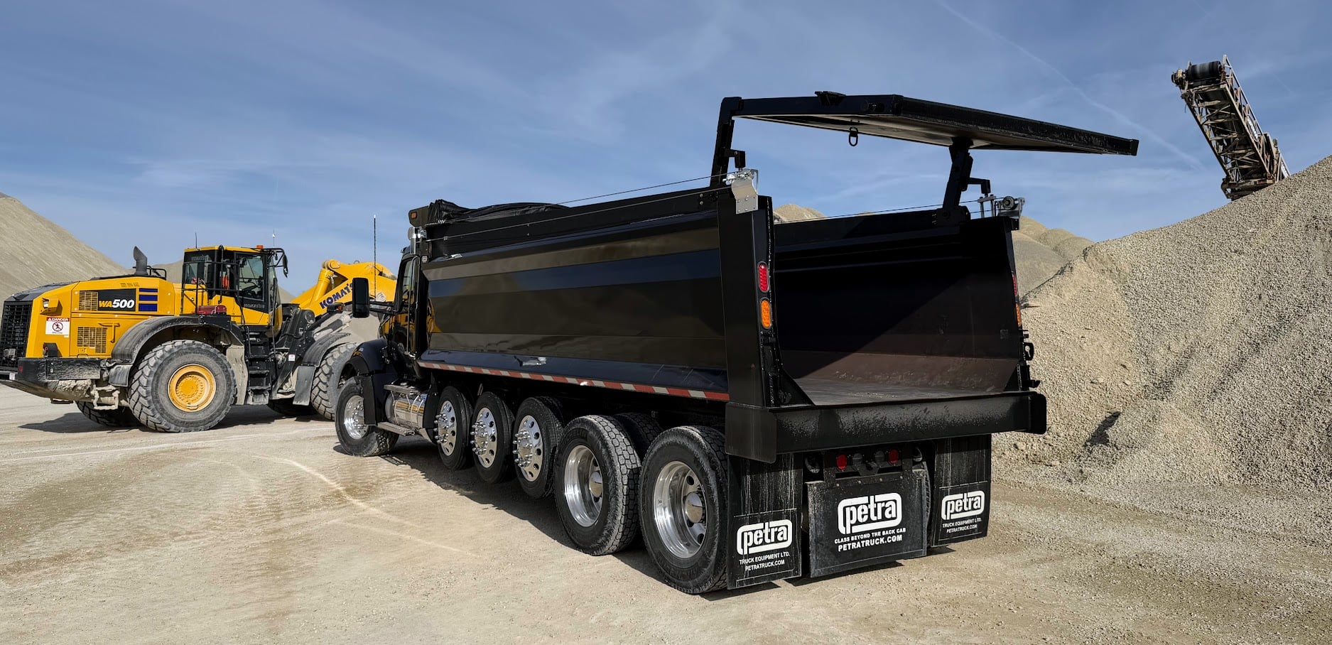 ROX4D premium dump truck body built with Hardox 500 Tuff steel