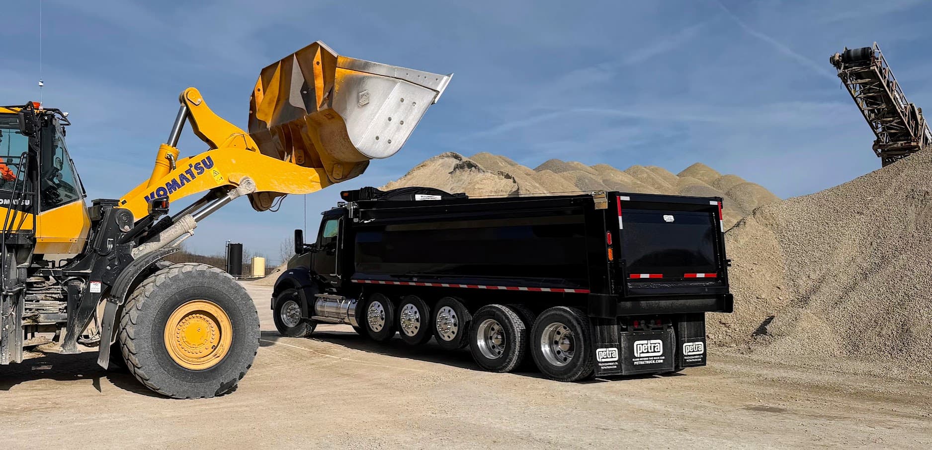 ROX4D dump body installed on truck
